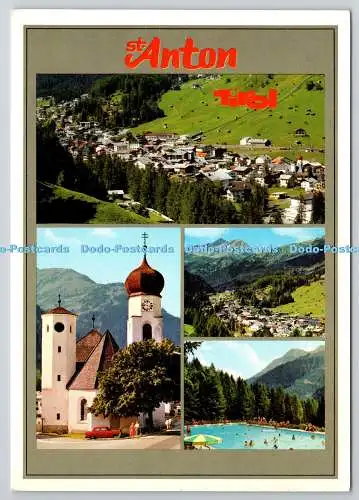 D326307 Tirol. St. Anton. Rudolf Mathis. Silvrettaverlag. N. 4396. Stadtstempel