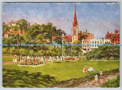 D331530 Bournemouth. Central Pleasure Gardens in der St. Andrews Church. The Cornish
