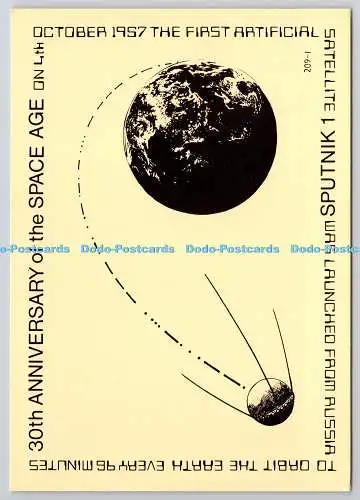 D325503 30th Anniversary of Space Age. Am 4.10.1957 erster künstlicher Zustand