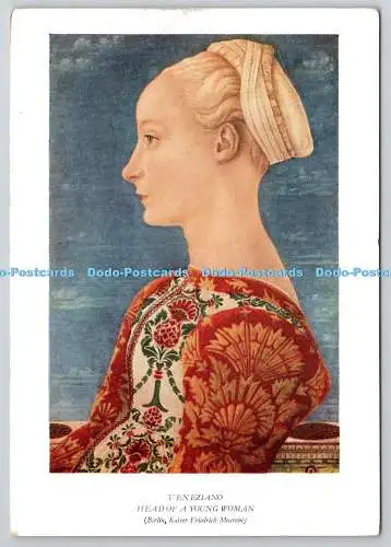 D325517 Berlin. Kaiser Friedrich Museum. Domenico Veneziano. Kopf einer jungen Frau