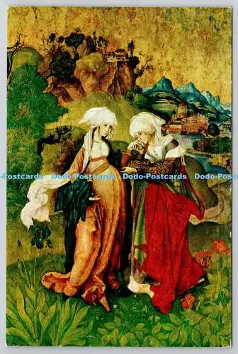 D325520 Budapest. Museum der Schönen Künste. Master M. S. Visitation. Vintage Karte. PM
