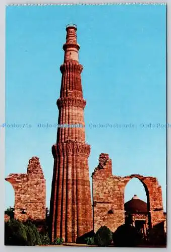 D326352 Indien. Delhi. Qutab Minar. Postkarte