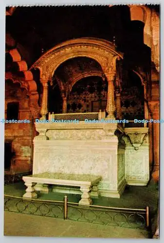 D326353 Indien. Red Fort. Diwane Am. Postkarte