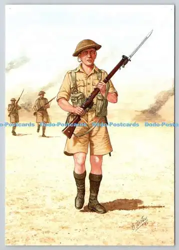 D325527 Gardist. Scots Guards. Western Desert. 1942. Bryan Fosten. Pompadour G