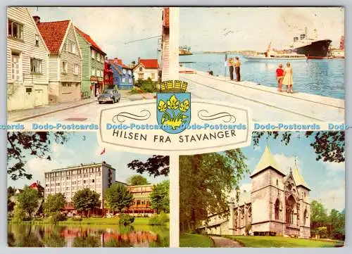 D331572 Hilsen Fra Stavanger. Hotel Atlantic. Aune. Multi View