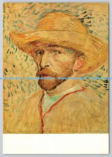 D325546 Amsterdam. Van Gogh Museum. Vincent Van Gogh. Selbstportrait mit Strohhalm h