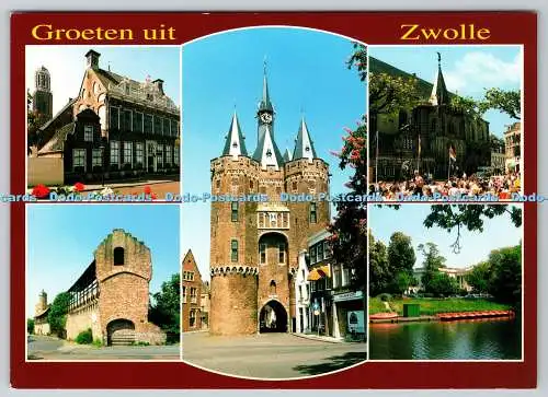 D328968 Niederlande. Groeten uit Zwolle. Uitgeverij van der Meulen Sneek bv. Pos