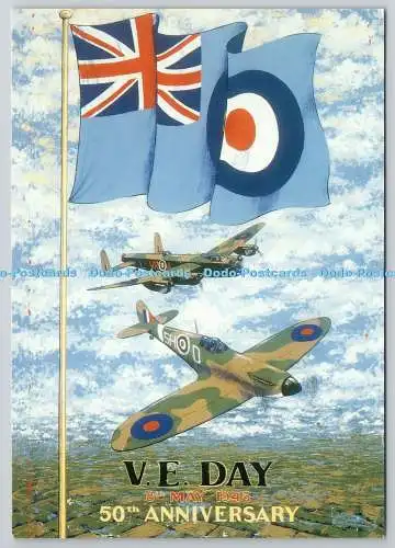 D325558 V.E. Day. 8. MAI 1945. 50th Anniversary. John Hinde. Redruth. United K