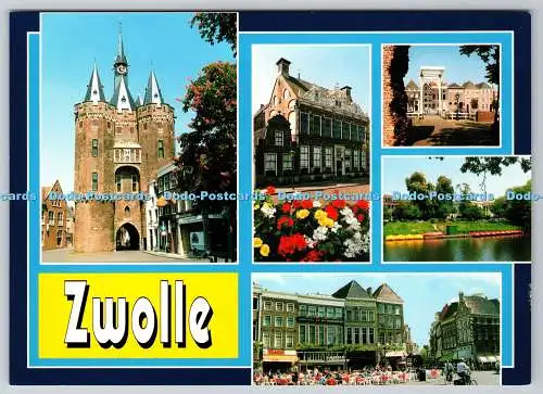 D328969 Niederlande. Zwolle. Uitgeverij van der Meulen Sneek bv. Postkarte. Multi