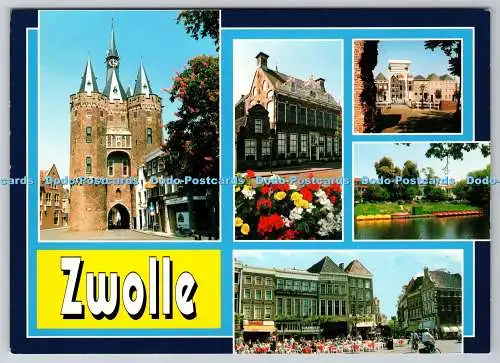 D328970 Niederlande. Zwolle. Uitgeverij van der Meulen Sneek bv. Postkarte. Multi