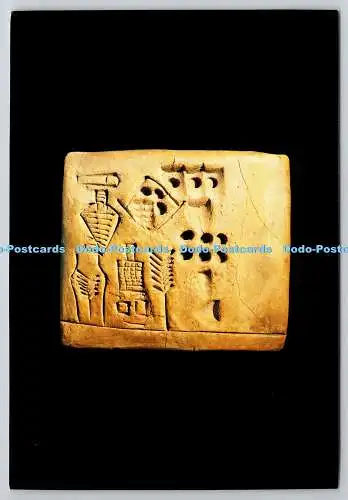 D326387 London. Christies. Tafel mit archaischer Schrift aus Mesopotamien. Gerst