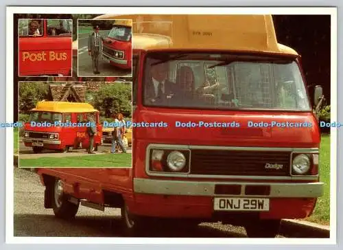D334382 Ein Postauto, fotografiert in Leigh bei Reigate. Eine Postbildkarte