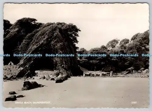 D331605 Saundersfoot. Dingle Beach. J. Salmon. Sevenoaks. PM. Tenby. Pembrokeshi
