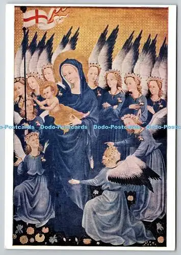 D326400 Madonnenkind und Engel. Blatt des Wilton-Diptychons. Medici Society. Lo