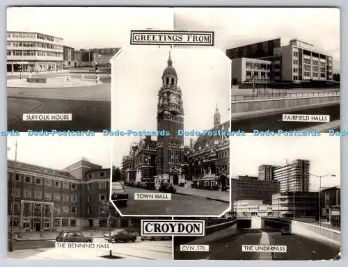 D331629 Grüße aus Croydon. Rathaus. Serie Frith. 1967. Multi View