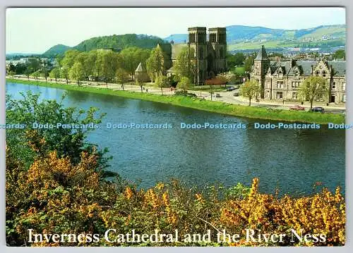 D328997 Kathedrale von Inverness und der Fluss Ness. Whiteholme. Dundee. Schottland. N.