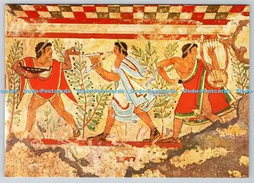 D334409 Pittura Etrusca. Scene di Danza. Tarquinia. Tomba dei Leopardi. I.F.I