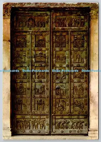 D326416 Pisa. Kathedrale. Bronzetür von Bonanno Pisano. M. Scarlatti. Becami. Es