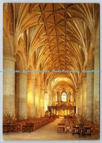 D326420 England. Gloucestershire. Tewkesbury Abbey. Das Kirchenschiff. Pitkin Bilder.