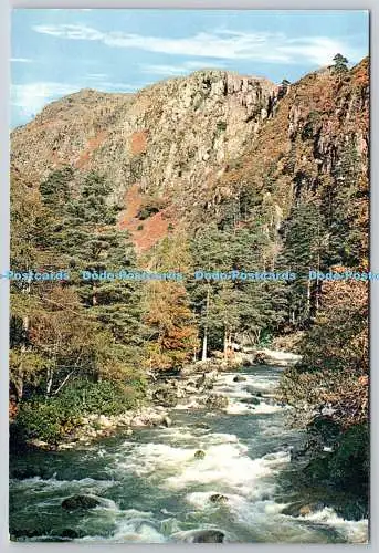 D329019 Caernarvonshire. Snowdonia Nationalpark. Pass von Aberglaslyn. J. Arthur