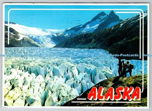 D33441 Alaska. Die robusten Cravases des Mendenhall-Gletschers in Alaska. J. und H.S