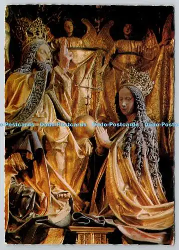 D325662 Salzkammergut. Kronungs Szene aus dem Michael Pacher Altar zu St. Wolfga