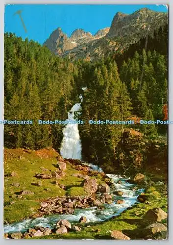D329077 Pirineo Aragone. Benasque. Cascada y Pico de Remune. Sizilien. Saragossa.