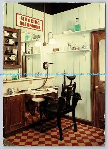 D325669 Museum of London 1986. Friseursalon Ende 19. Jahrhundert. Umbau wi