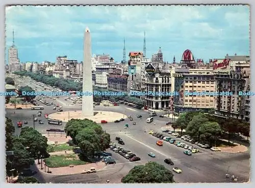 D331717 Buenos Aires. Plaza de la Republica. Obelisk. Ambrosiana
