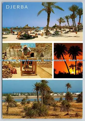 D329093 Tunesien. Djerba. Coloroama. 2004. DJR 4. Postkarte. Multi View