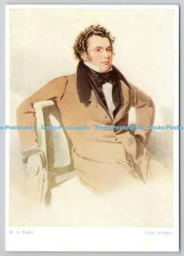 D326514 Wilhelm August Rieder. Franz Schubert. Kunstverlag Wolfrum. Wien. KW. Au