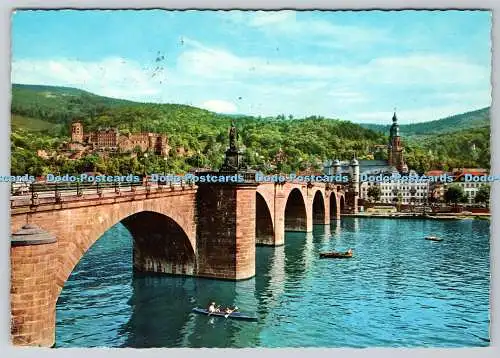 D331743 Heidelberg. Alte Neckarbrücke. Krüger