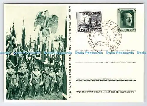 D334528 Festpostkarte zum Reichsparteitag. 1937