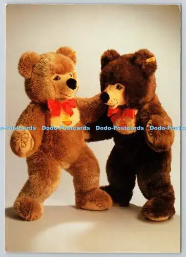 D325703 Zwei Teddybären. Margarete Steiff. Giengen. Brenz. Postkarte