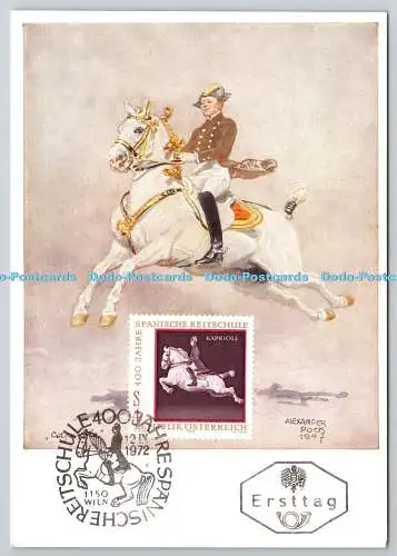 D329116 Wien. Capriole. Spanische Reitschule. Alexander Pock. KW. Wolfrum. Drucken