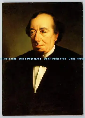 D326540 Buckinghamshire. Hughenden Manor. Porträt von Disraeli von Von Angeli. J.