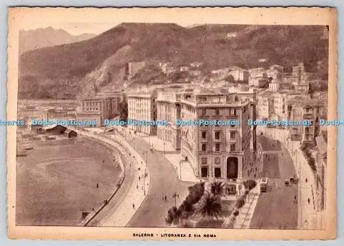 D331759 Salerno. Litoranea E Via Roma. Rotocalcografica