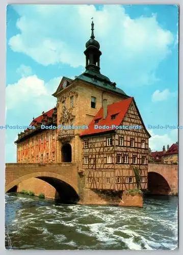 D329123 Deutschland. Bamberg. Ändert Rathaus. W. Tillig. 1983. Stadtstempel. Postca