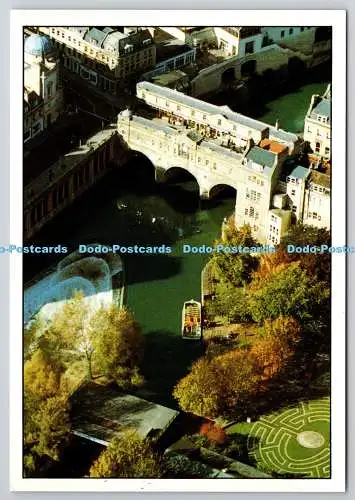 D326550 England. Bad. Pulteney Bridge. Unichrome. N. 2320. Postkarte
