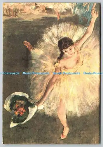 D326551 Degas E. Dancer. Ponte Vecchio. New York. Gedruckt in Italien. P046. Postca