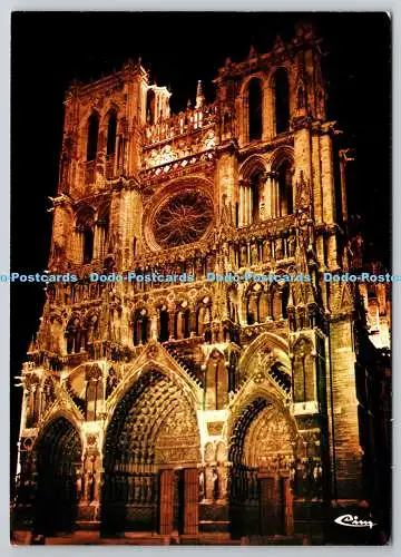 D326554 Frankreich. Somme. Amiens. Kathedrale de nuit. Editions et Impressions Combi