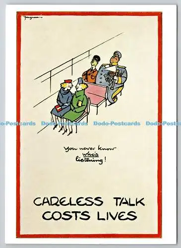 D329132 Unachtsames Gespräch kostet Leben. Fougasse Cyril Kenneth Bird. Man weiß nie w