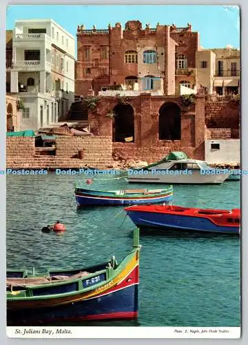 D329152 Malta. St. Julians Bay. E. Nagele. John Hinde. Dublin. Dombibliothek
