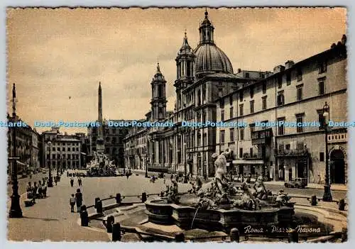 D331798 Roma. Piazza Navona. Stab Grafico Cesare Capello