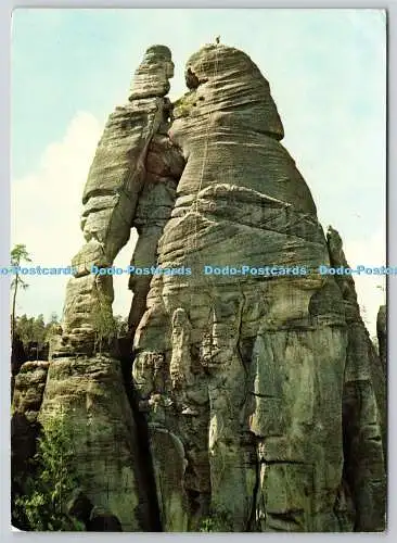 D325774 Adrspasske Skaly. Prirodni Rezervace. Skalni utvar Milenci. A. Kraus. Ti