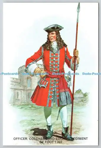 D329181 Carlisle. Zitadelle. Offizier. Colonel Lord Lucas Regiment of Foot. Britische