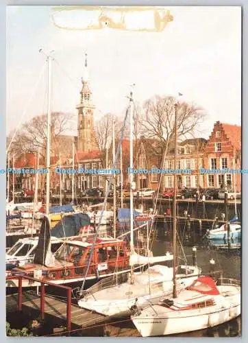 D326616 Veere. Haven vanaf het bruggetje. W. L. den Beer Poortugael. Zeeuwsche K