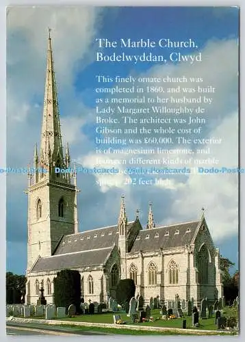 D329187 Clwyd. Bodelwyddan. St. Margarets oder The Marble Church. Jarrold. Norwich.