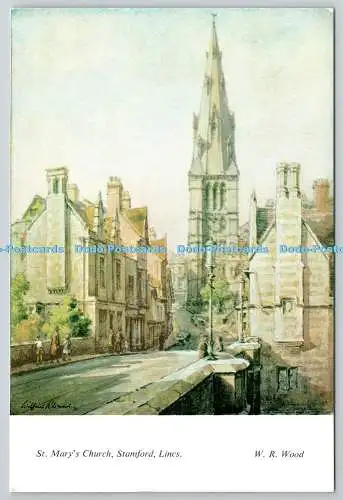 D326622 Lincolnshire. Stamford. Marienkirche. W. R. Wood. Dolby Brothers. Po