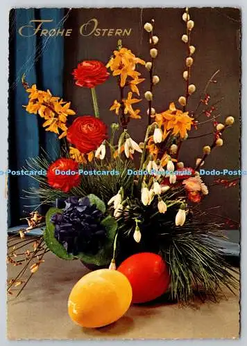 D329204 Frohe Ostern. Westdeutschland. PM. Abbehausen. 1963. Postkarte